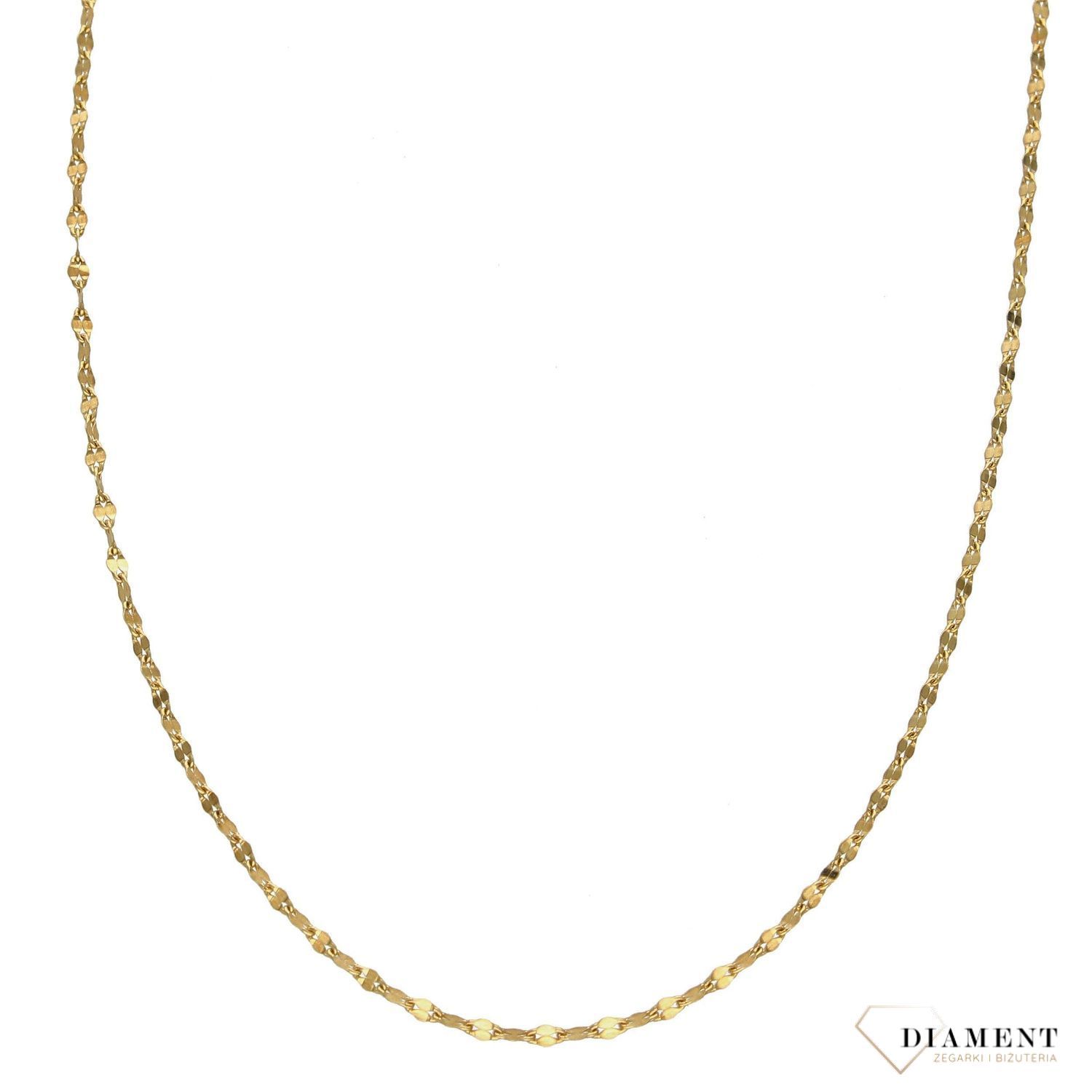 Złoty łańcuszek 585 o szerokości 1 mm DIA-LAN-1095-585 1mm.jpg